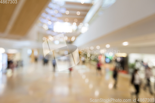 Image of Customer shopping at department store with bokeh light