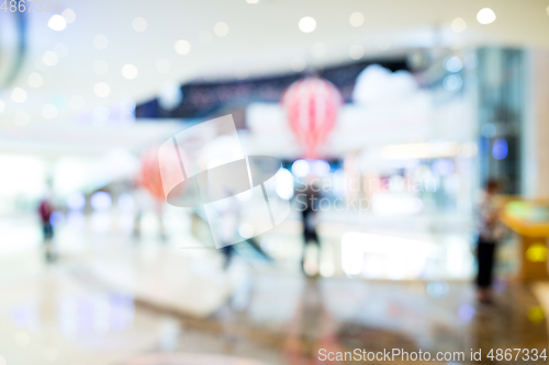 Image of Blurred shopping mall background