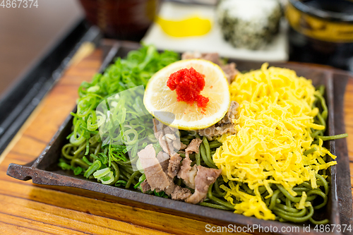 Image of Green tea japanese soba