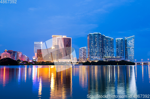 Image of Macau city at night