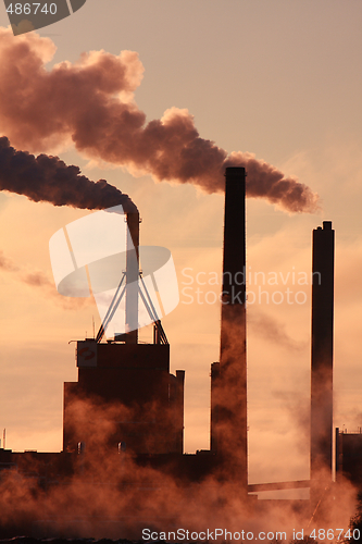 Image of Factory and smoke