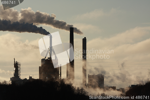 Image of Factory and smoke