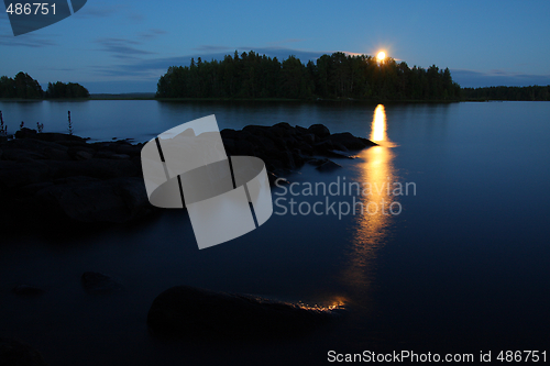 Image of Moon rising