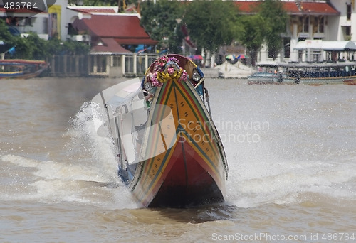 Image of Longtail-boat in Bangkok