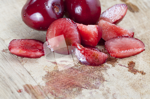 Image of piece of cherry