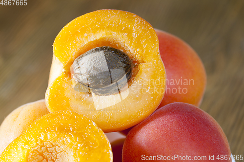 Image of beautiful ripe apricots