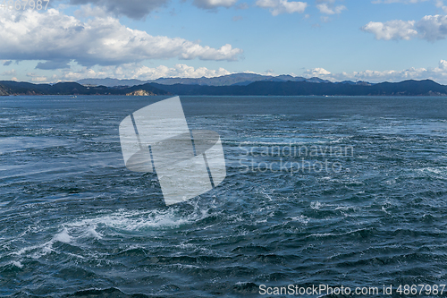 Image of Naruto whirlpools in Tokushima of Japan