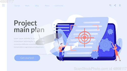 Image of Vision and scope document concept landing page.