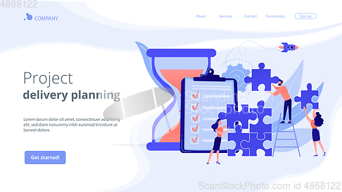 Image of Project delivery concept landing page