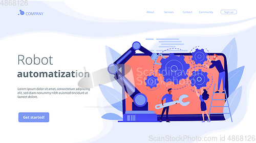 Image of Collaborative robotics concept landing page.