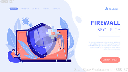 Image of Firewall concept landing page.