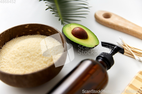 Image of natural cosmetics and bodycare items