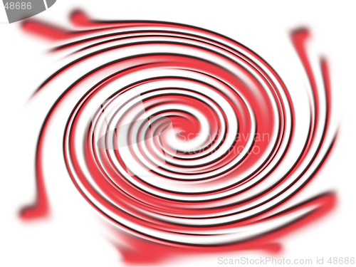 Image of Red twirl