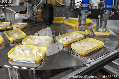 Image of ice cream production and packaging