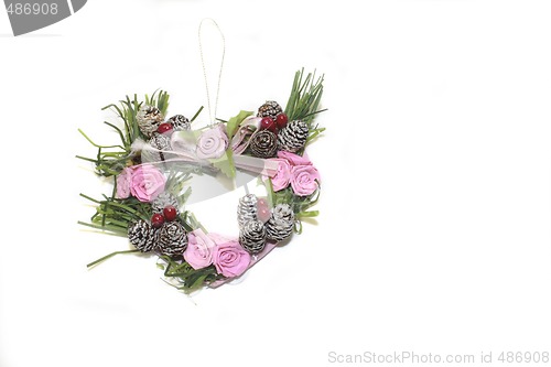 Image of  heart shape wreath 