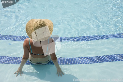 Image of Relaxing at the pool