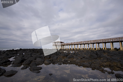 Image of Long pier in a resort