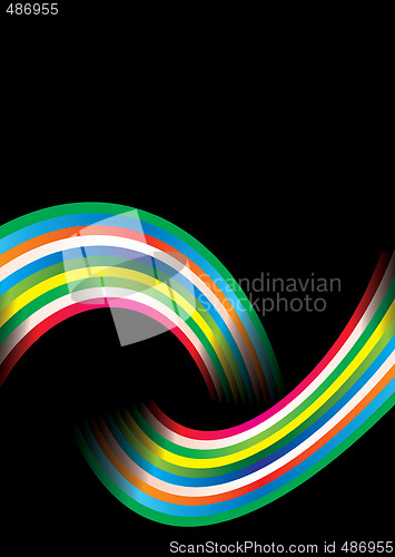 Image of rainbow over