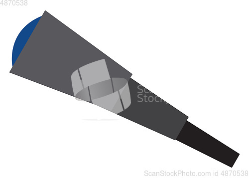 Image of A black telescope vector or color illustration