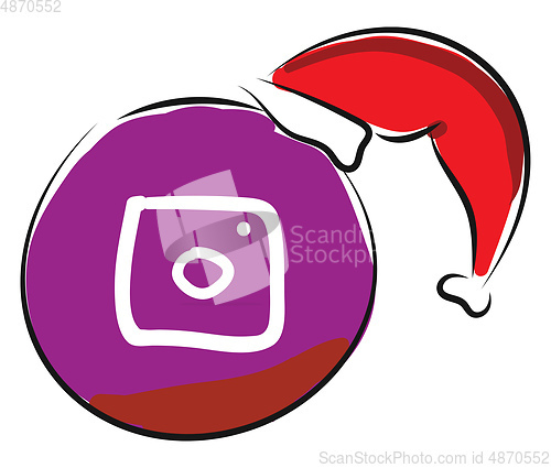 Image of Instagram logo vector or color illustration
