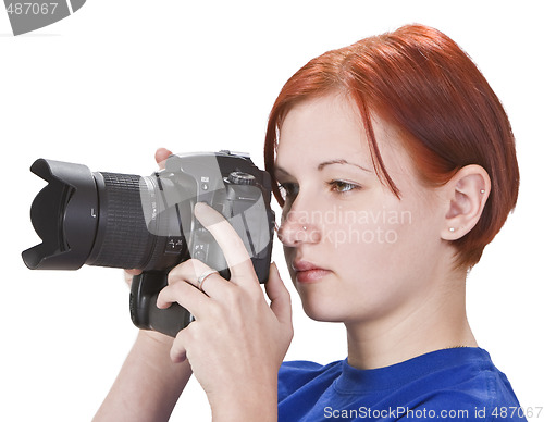 Image of Girl photographer