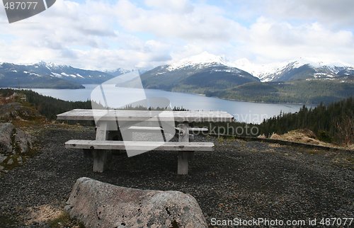 Image of Picnic Table with View