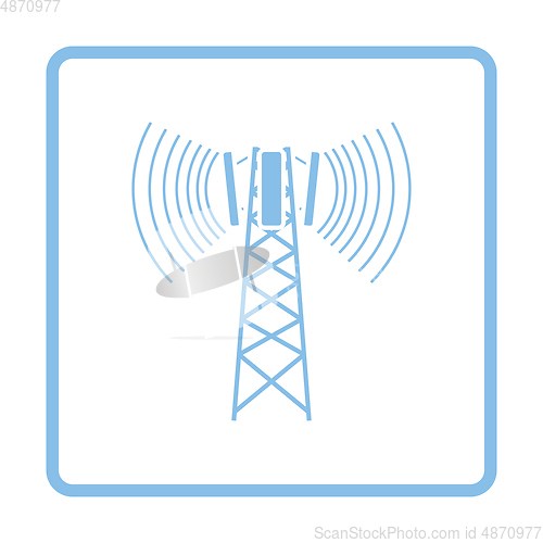 Image of Cellular broadcasting antenna icon