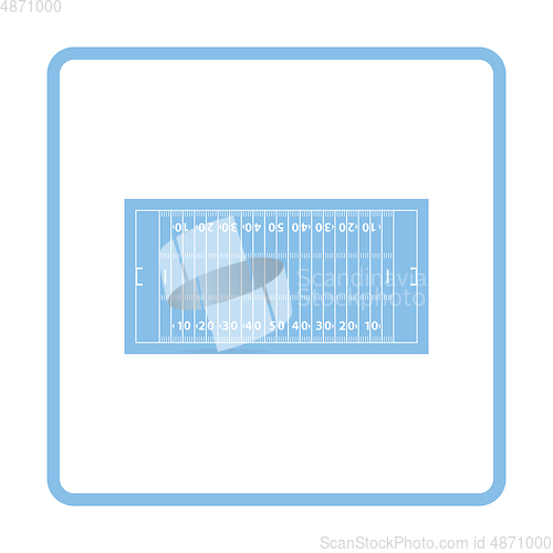 Image of American football field mark icon