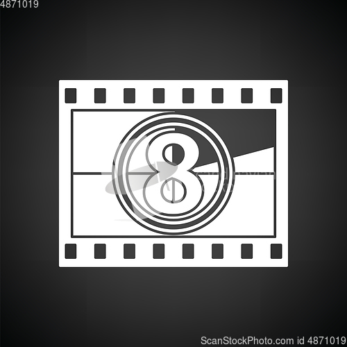 Image of Movie frame with countdown icon