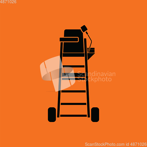 Image of Tennis referee chair tower icon