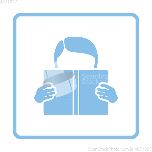 Image of Boy reading book icon