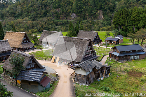 Image of Traditional Japanese Shirakawago village 