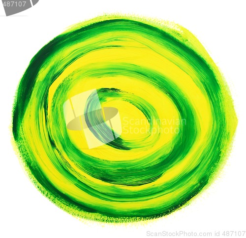Image of Oil-painted abstract target