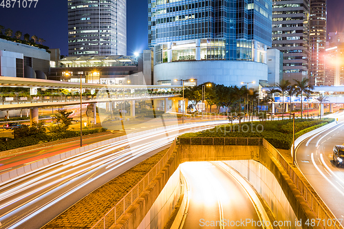 Image of Hong Kong cityscape at night