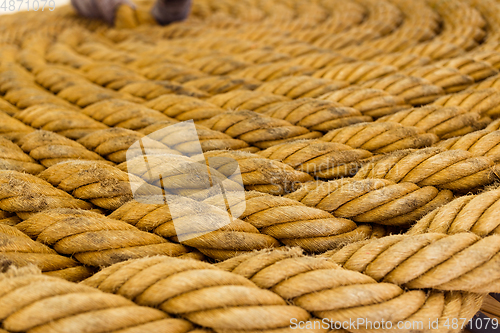 Image of Fibre rope texture
