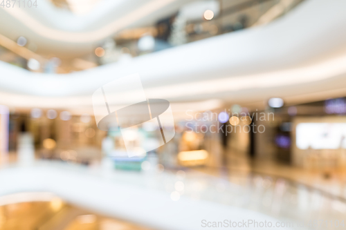 Image of Abstract blur shopping mall and retails store interior for backg