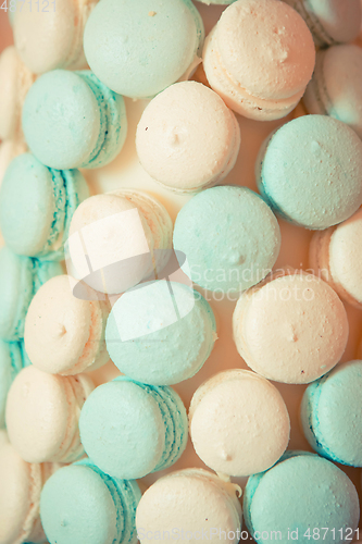 Image of sweets on the wedding table. Vintage color.
