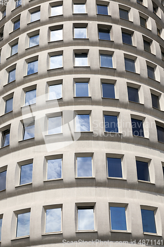 Image of building with closed windows