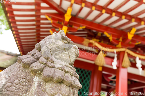 Image of Lion statue in Dazaifu