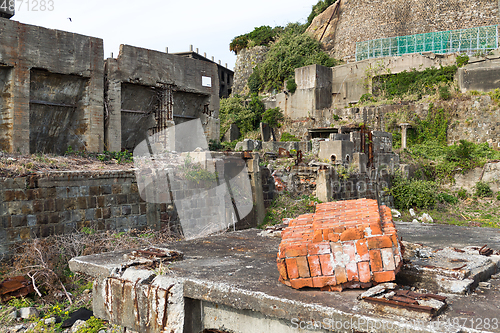 Image of Abandoned Gunkanjima island in Nagasaki city