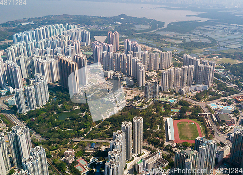 Image of Top view of Hong Kong building