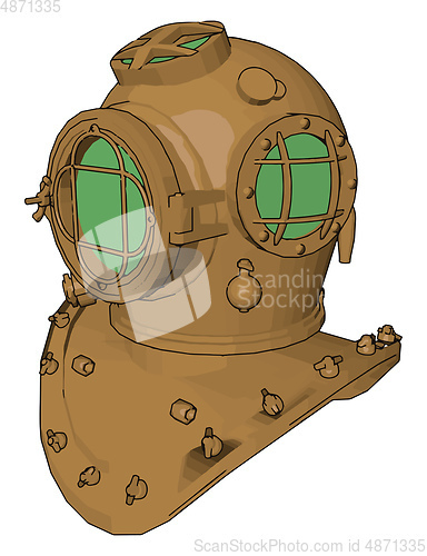 Image of A safety oxygen mask vector or color illustration