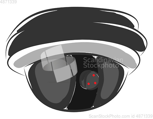 Image of Surveillance camera for security tracking illustration color vec