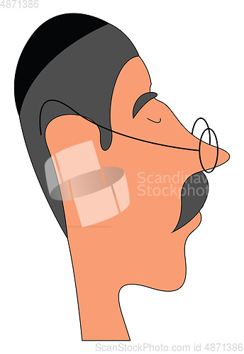 Image of Rabbi illustration vector on white background 