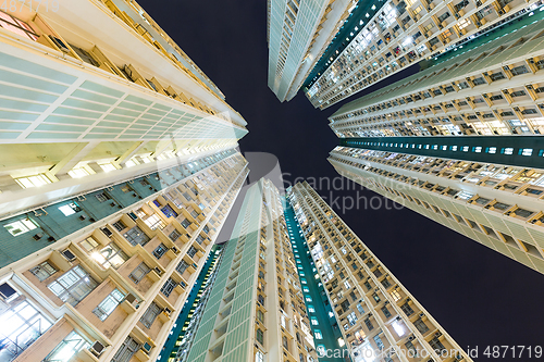 Image of Skyscraper to the sky at night