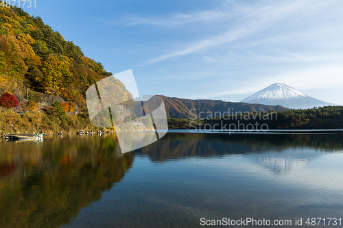 Image of Fujisan and Lake saiko