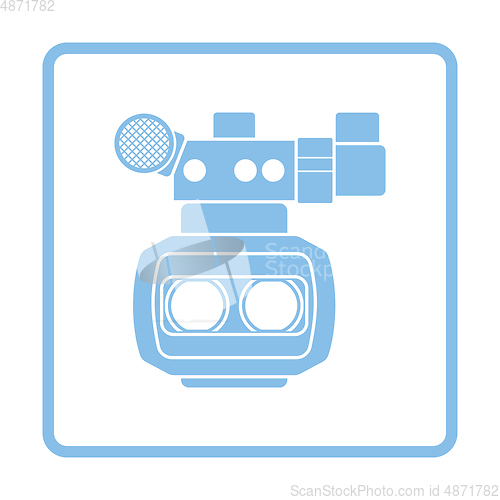 Image of 3d movie camera icon