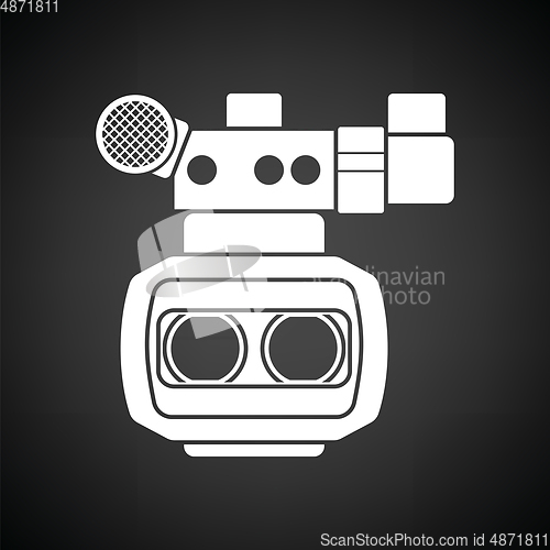 Image of 3d movie camera icon