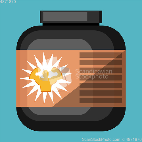 Image of Gym Box vector color illustration.