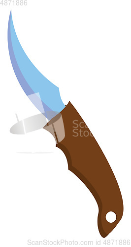 Image of A brown-colored jackknife/Blade knife jackknife vector or color 